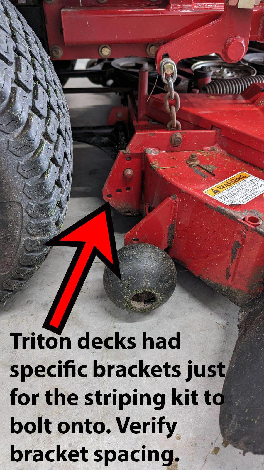 eXmark Lazer with 66" or 72" Triton Deck Lawn Striping Kit